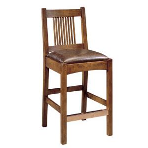 Mission style shop counter stools